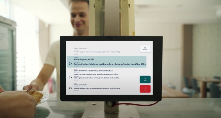 výdaj jedla cez stravovací systém