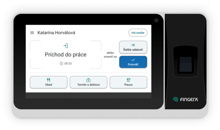 príchod do práce terminál