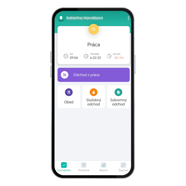 Benefity dochádzkového systému v mobilnej aplikácii