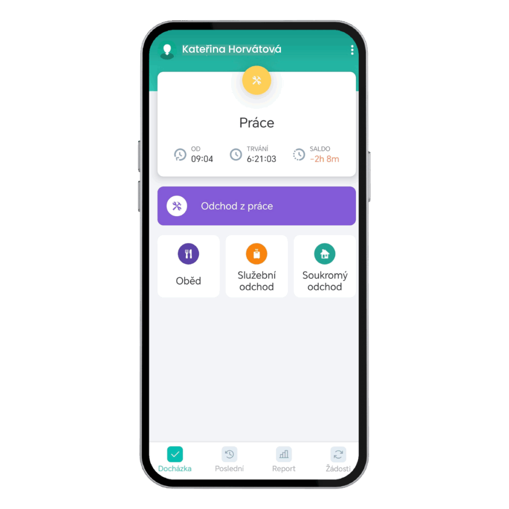 Mobilní aplikace Fingera