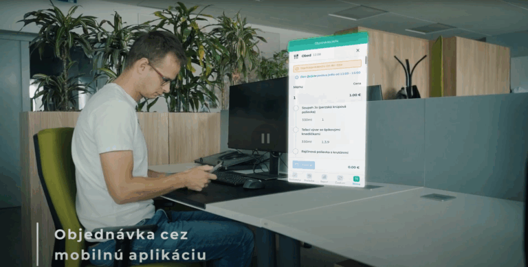Objednávanie stravy cez mobilnú aplikáciu