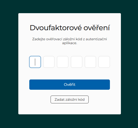 Dvoufaktorové ověření